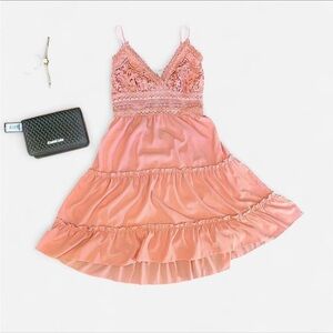 Casual Pink Sun Dress